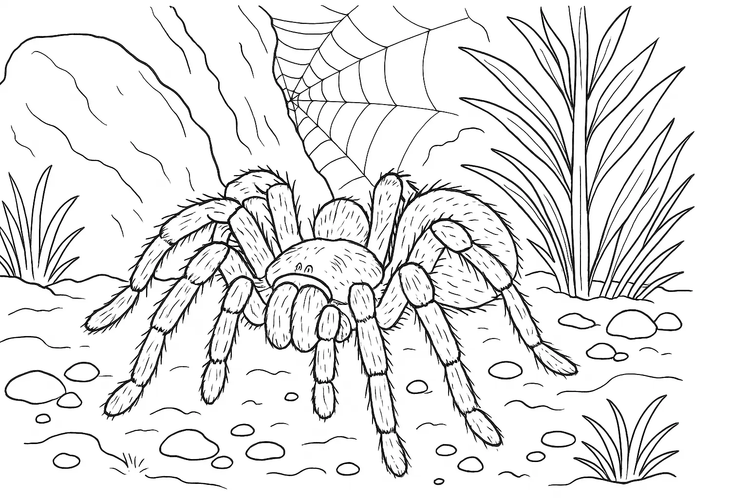 Coloring Page: Tarantula for Kids — Free PDF