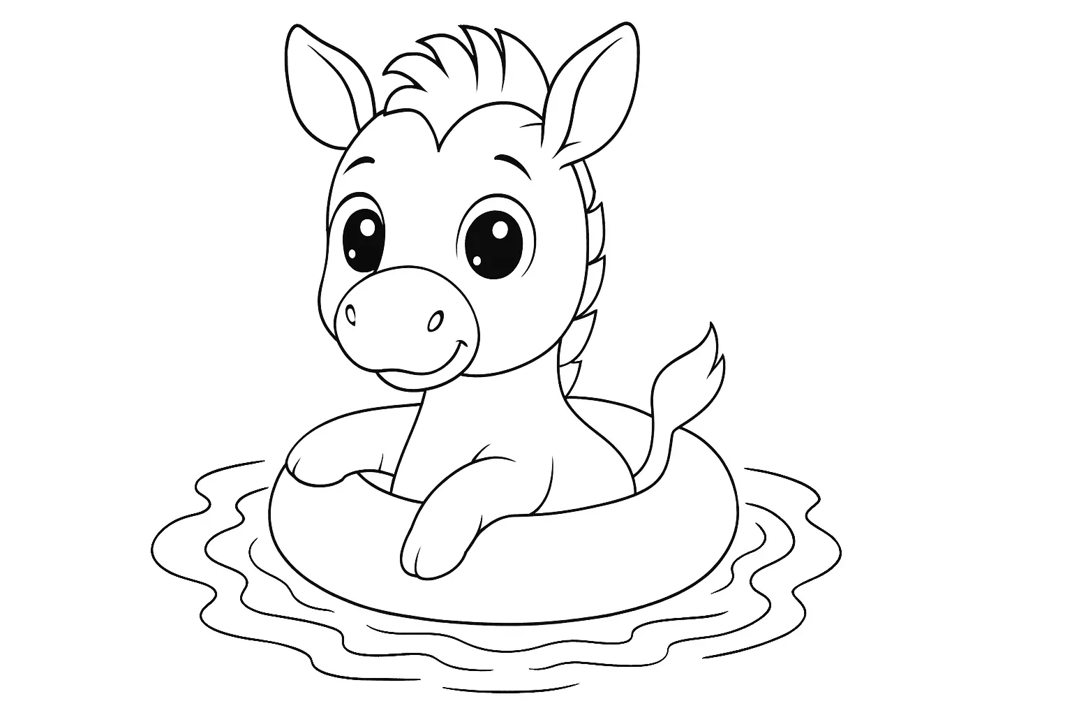 Foal Coloring Page: PDF Download for Kids, Free to Print
