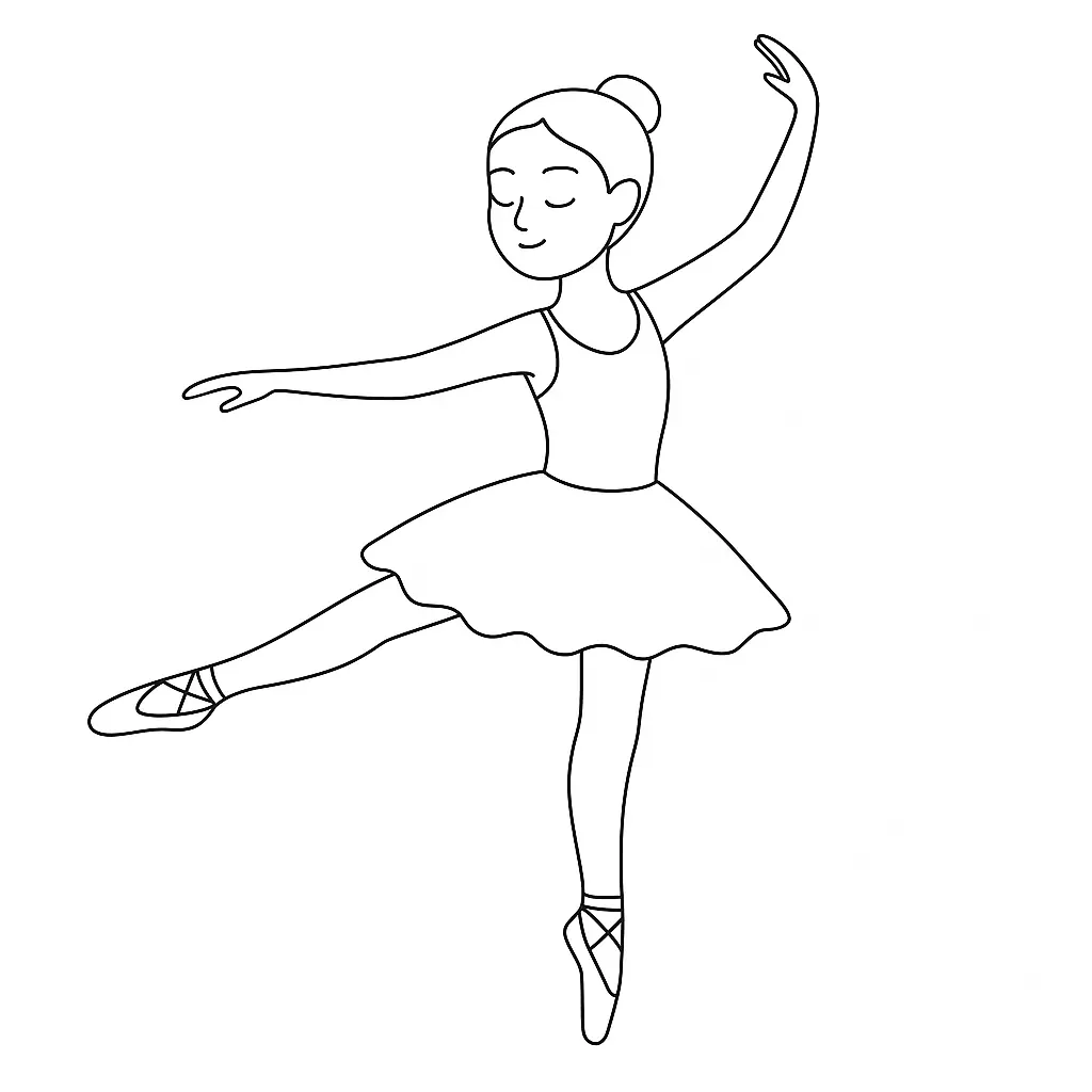 Ballet Dancer in Pose