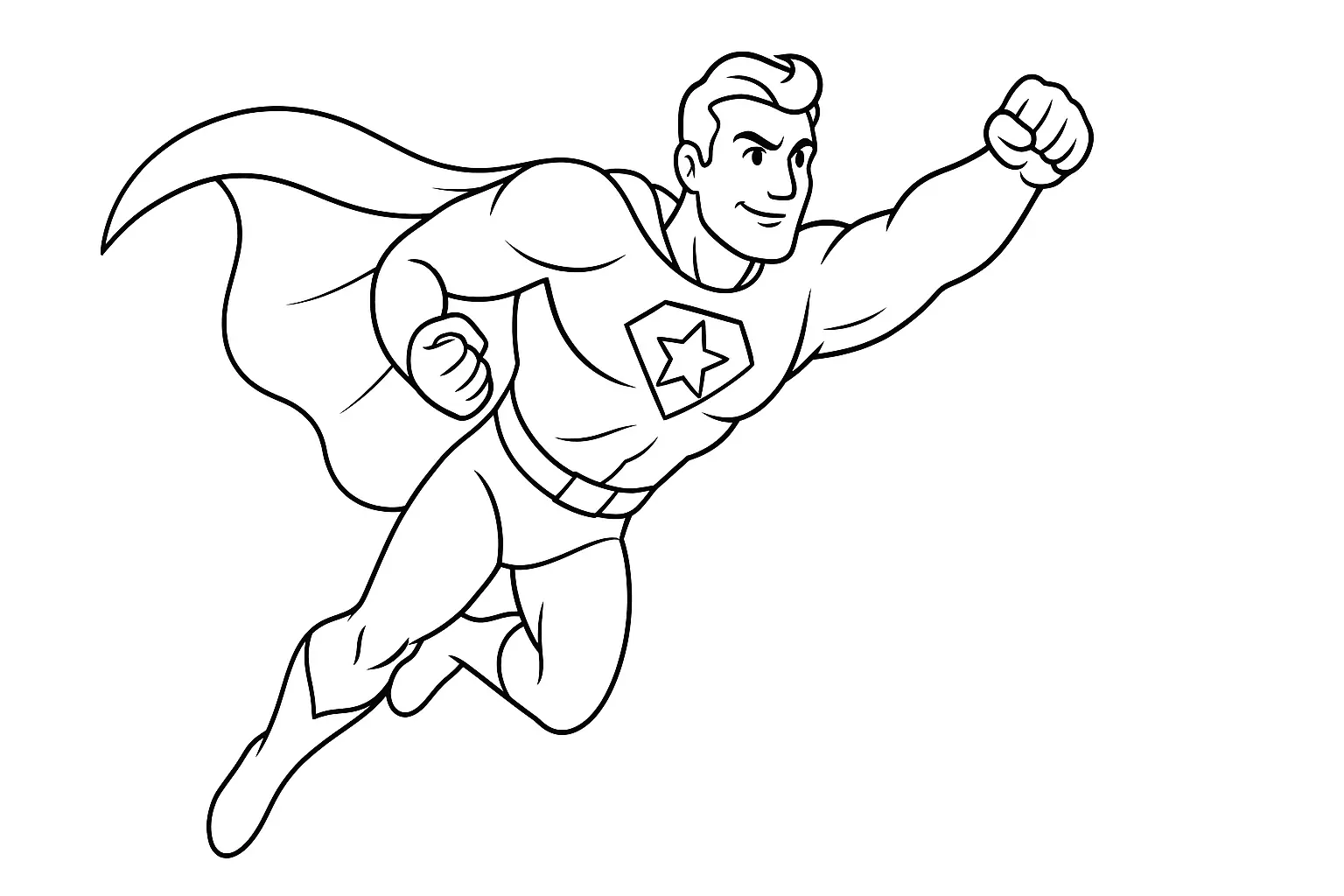 Comic-Style Superhero