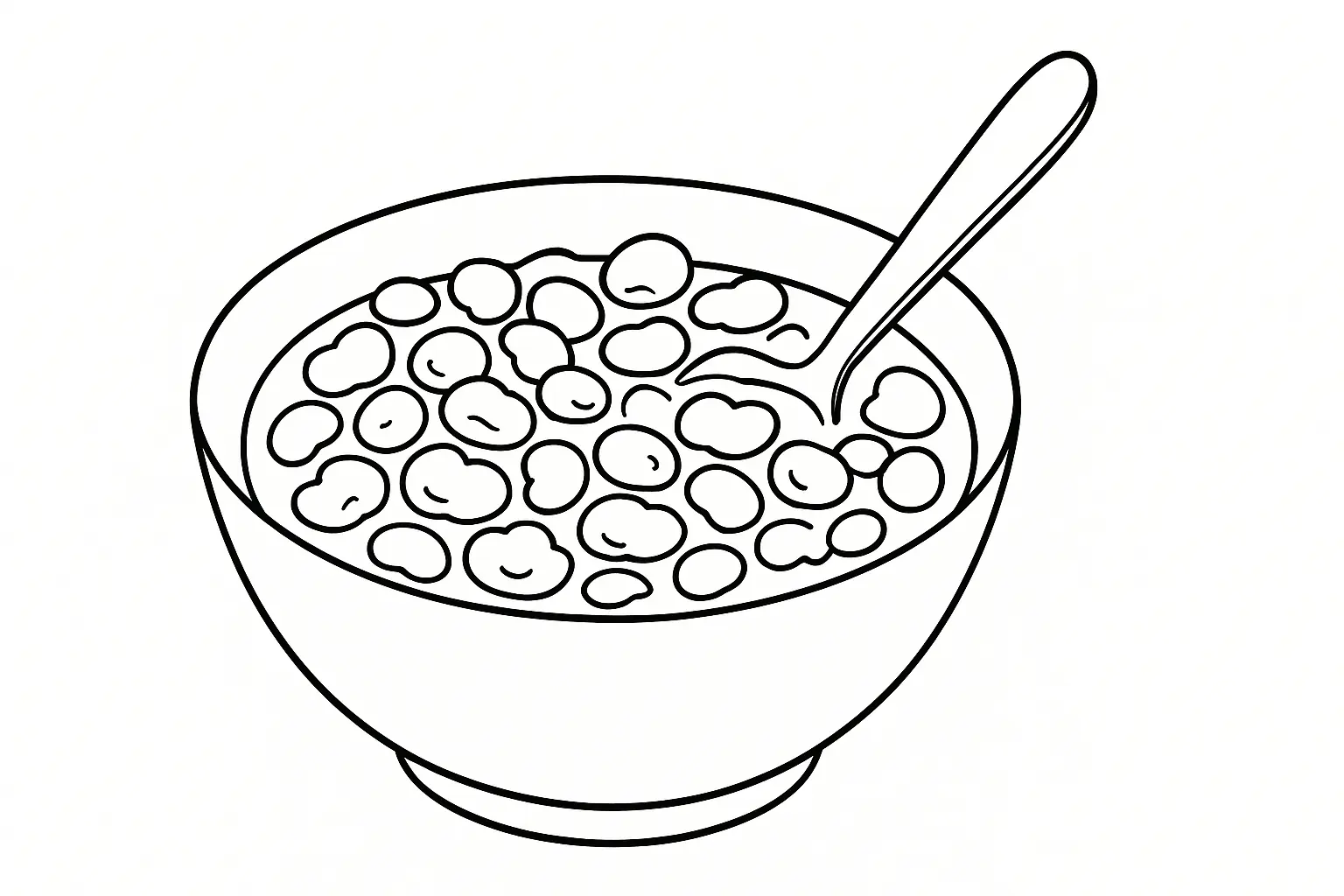 Cornflakes Coloring Page to Download – Template for Kids