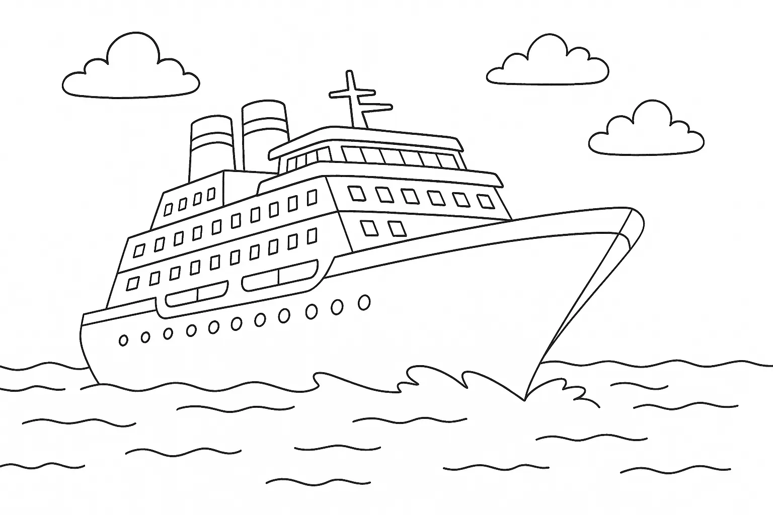 Cruise Ship on the Sea