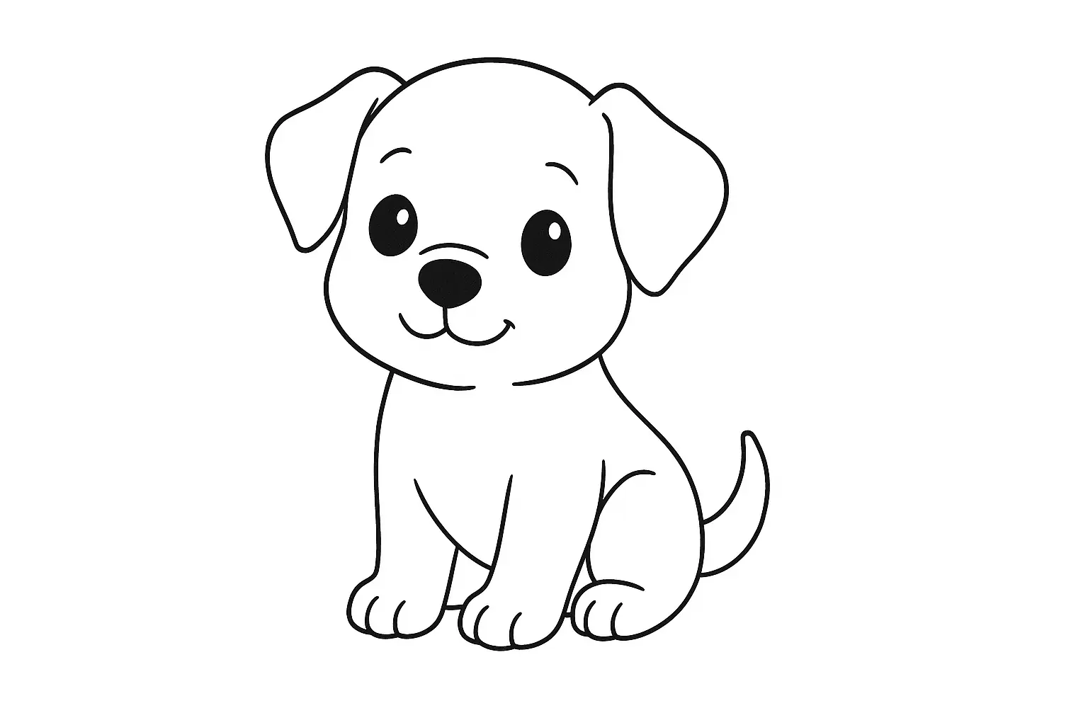 Cute Puppy for Printing