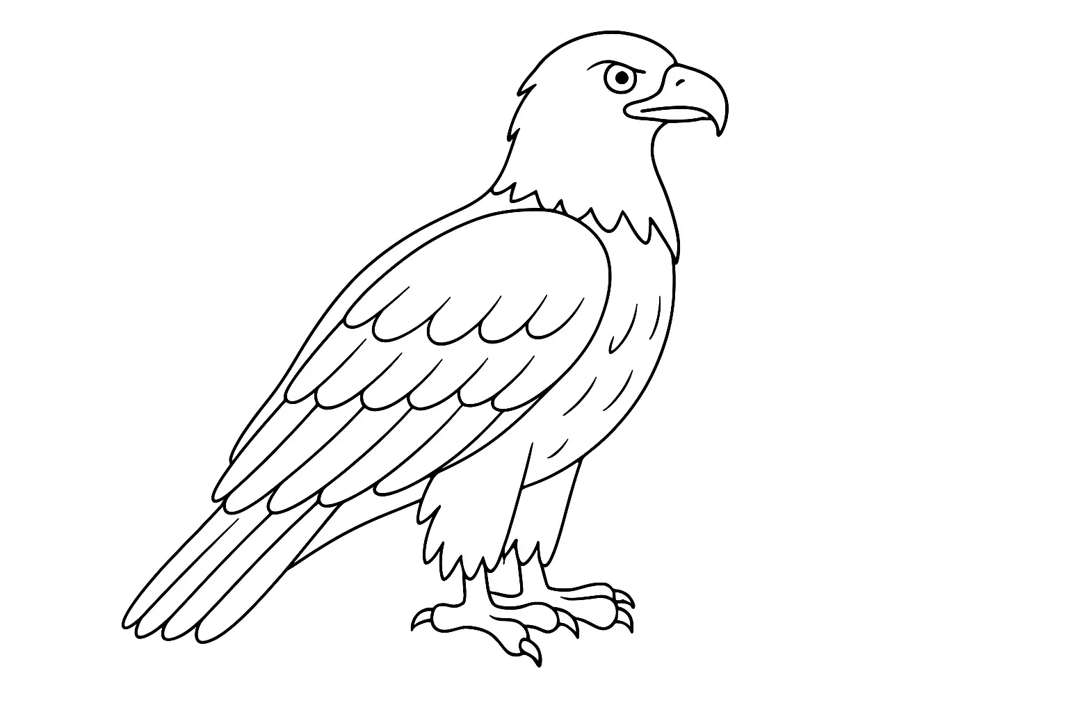 Eagle Coloring Page – Free Printable A4 Template