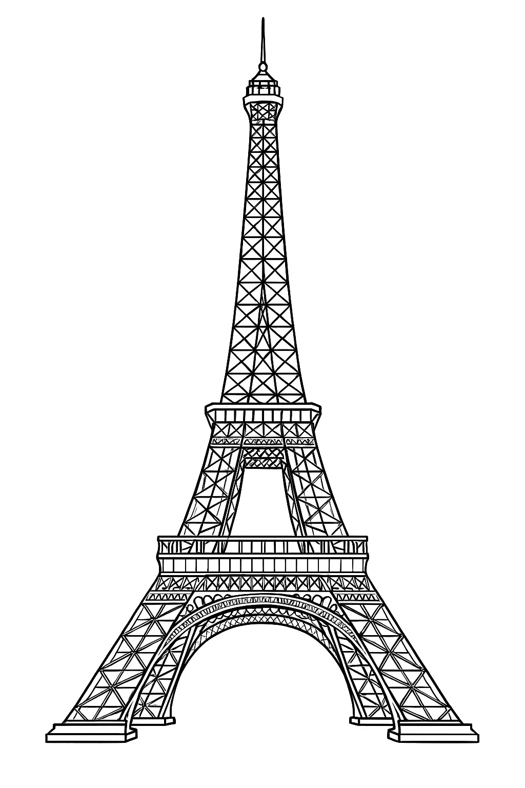 Eiffel Tower Printable for Kids