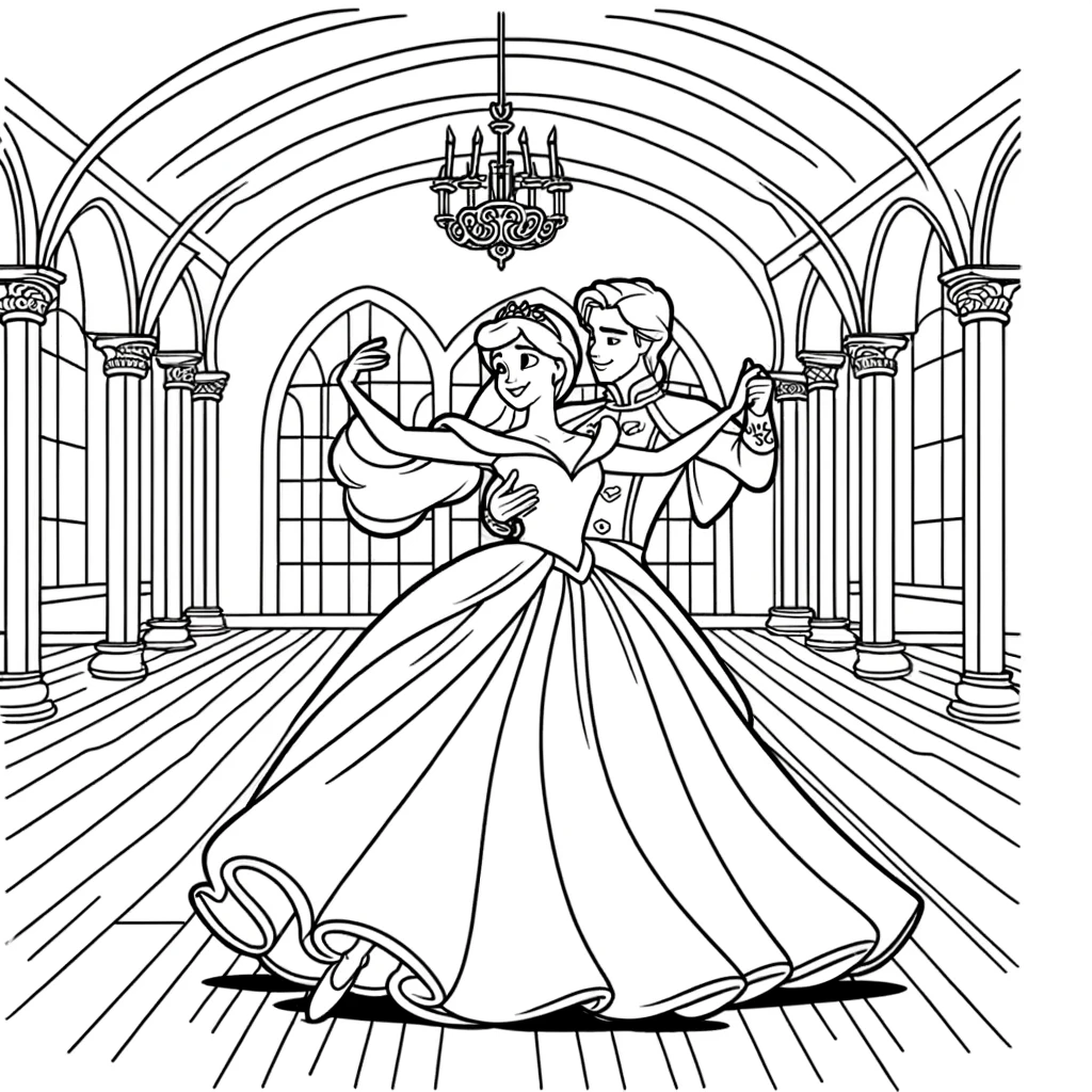 Enchanting Dance Pair in the Ballroom - Discover the Magicv