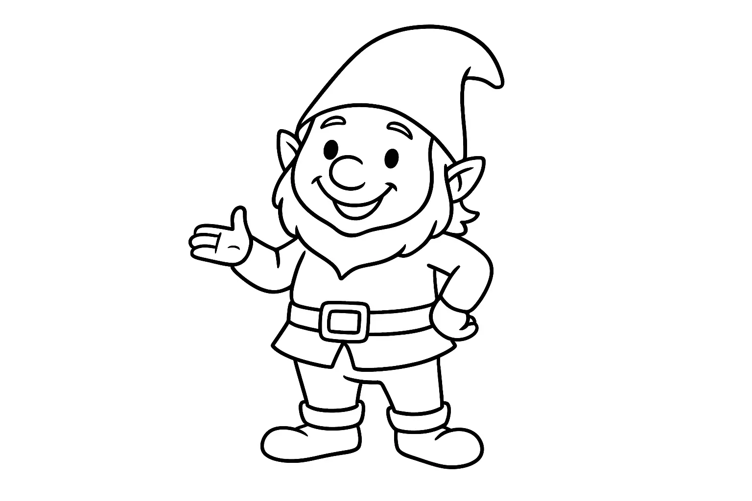 Fairy Gnome Coloring Page – Free Template for Kids