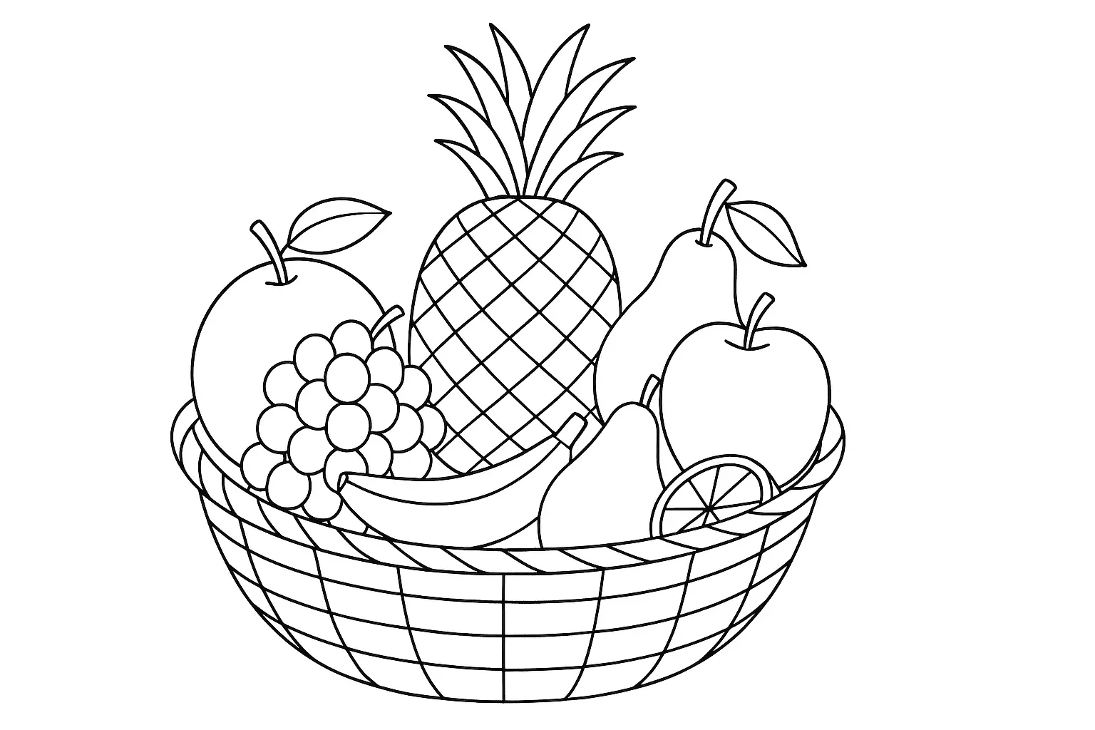 Fruit Basket for Printing