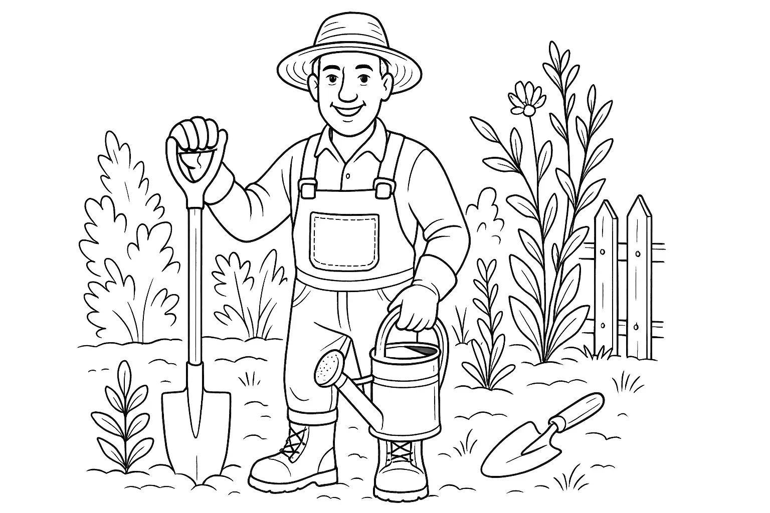Gardener with Gardening Tools