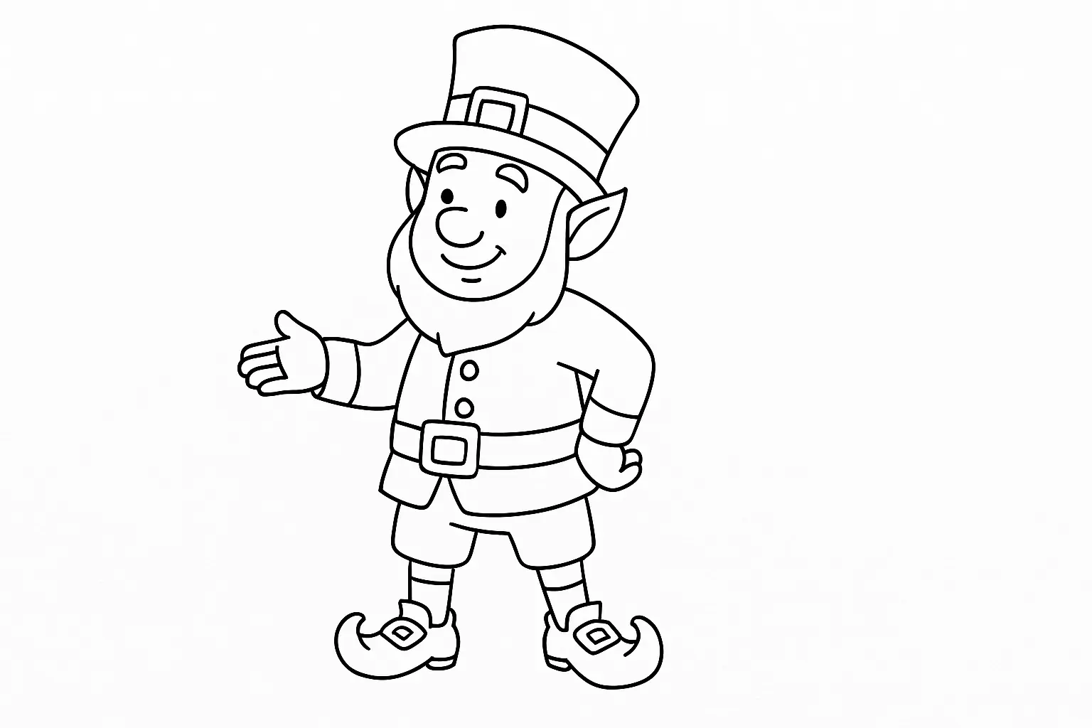 Leprechaun Coloring Page for Kids