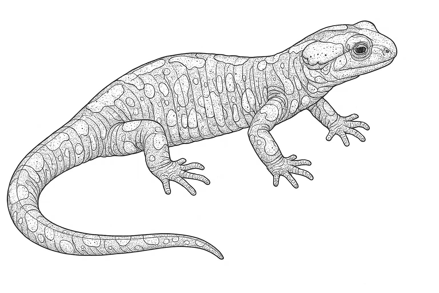 Lizard Coloring Page – Free PDF to Print & Color