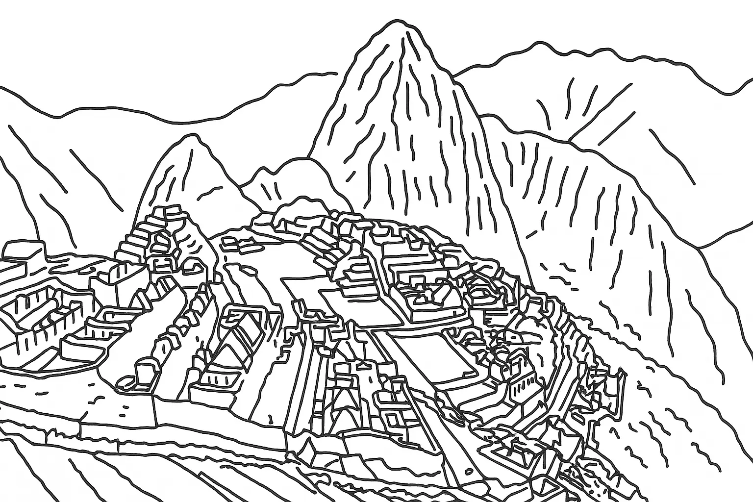Machu Picchu – Easy for Children