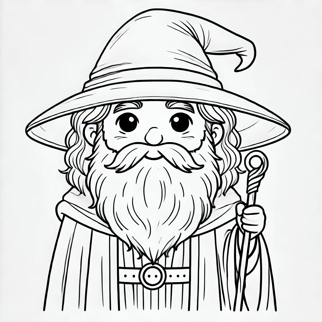 Magical Wizard to Print
