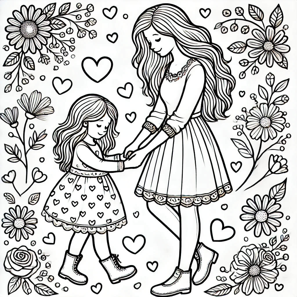 Mother's Day picture with mother and child