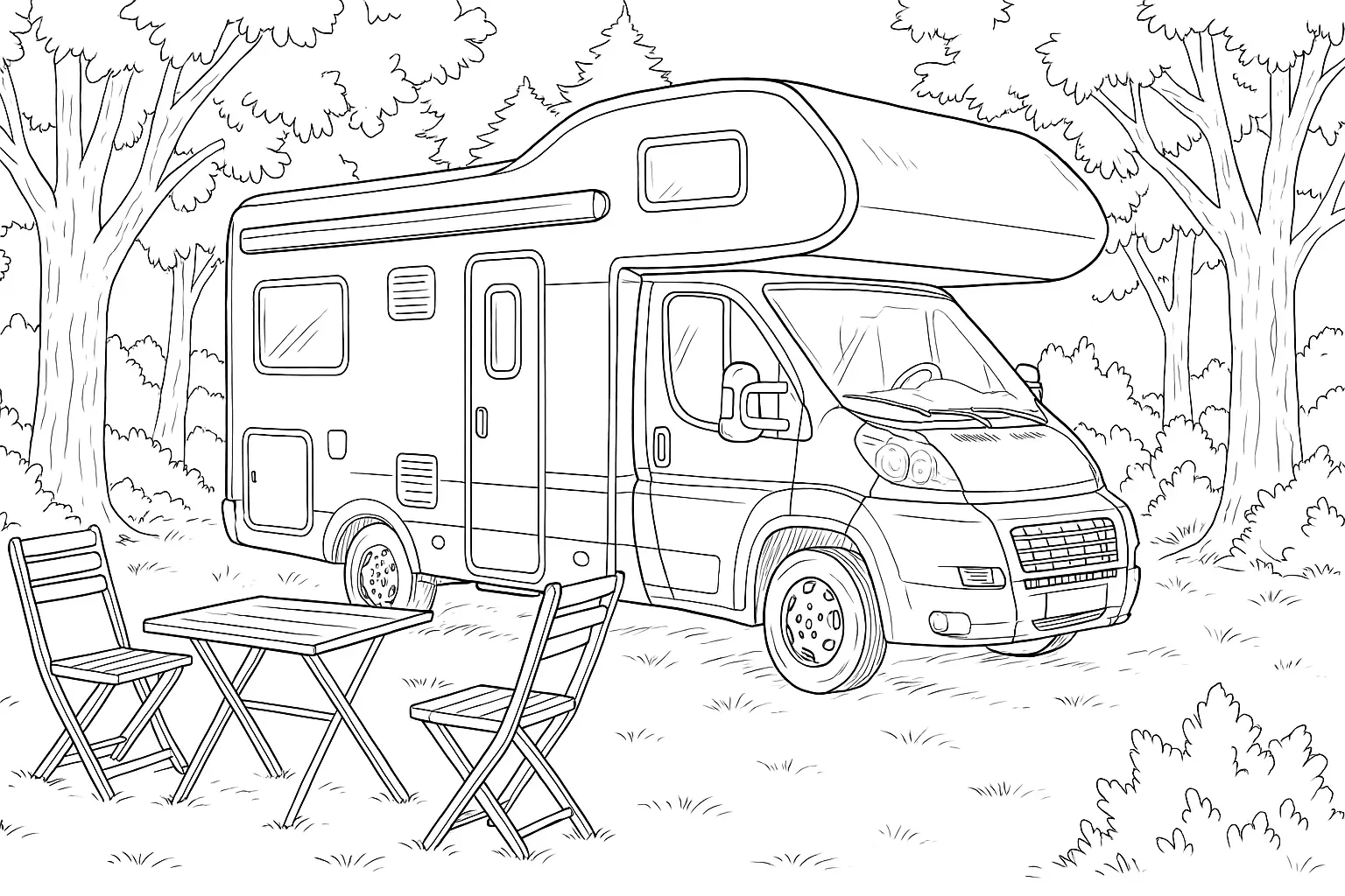 Motorhome at Campsite