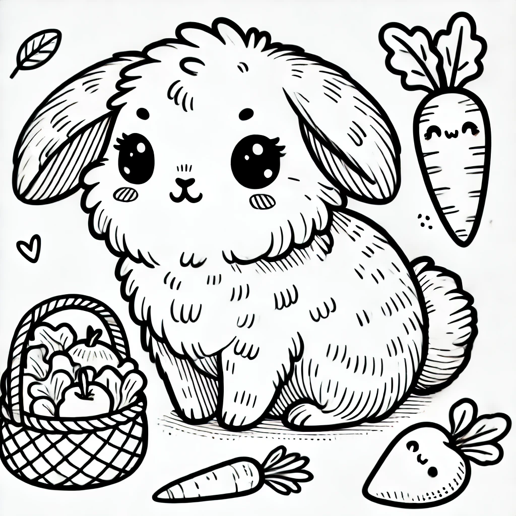 Rabbit for creative designing for children