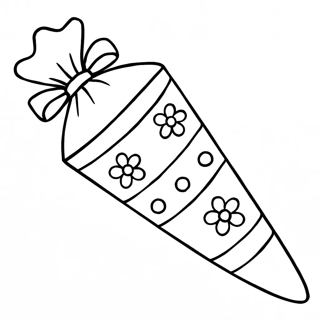 School Cone for First Day of School