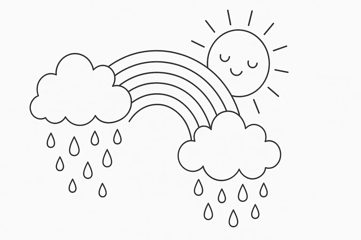 Sun, Rain, and Rainbow for Children