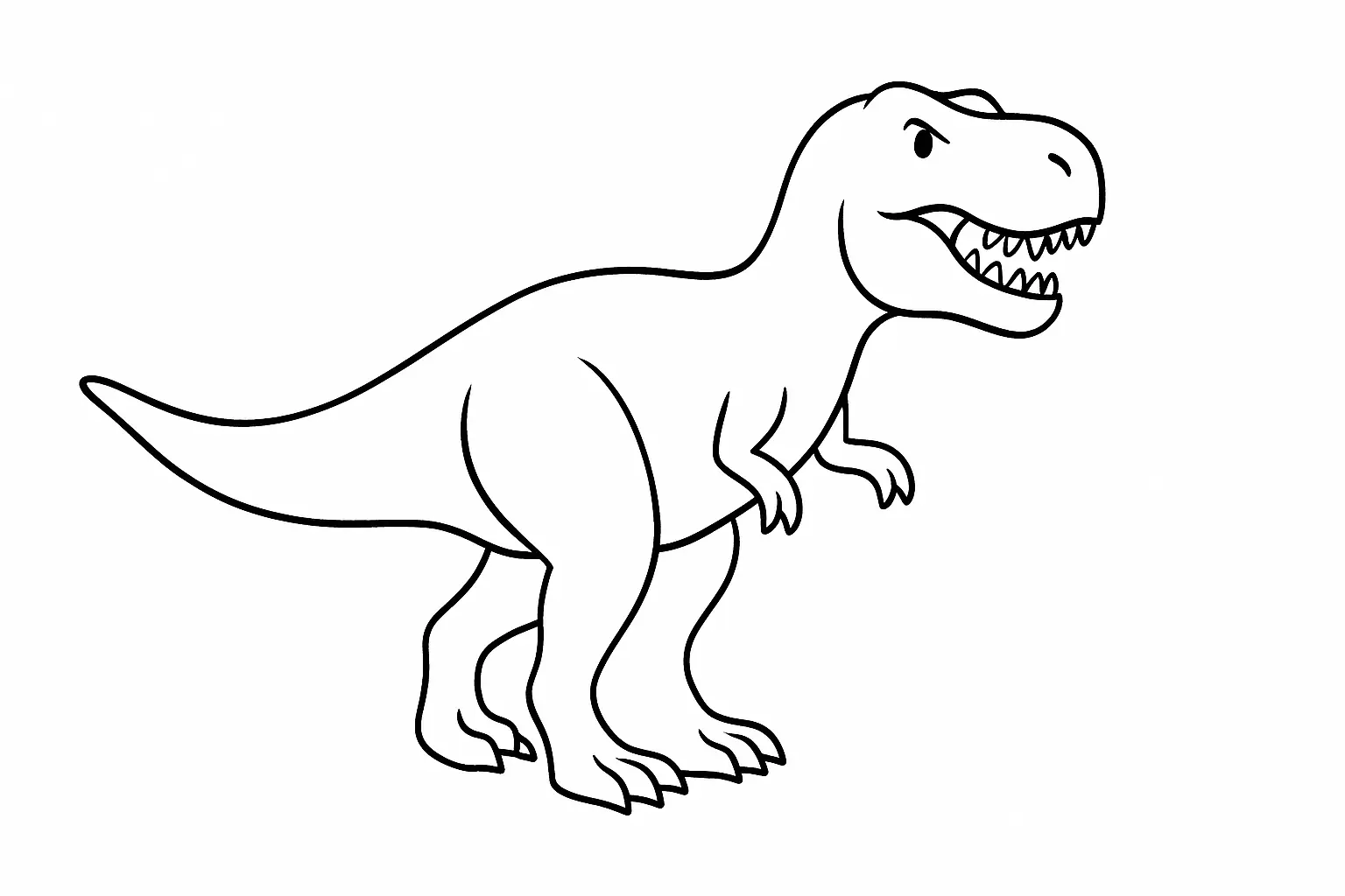 Tyrannosaurus Rex Coloring Page – Free PDF to Print