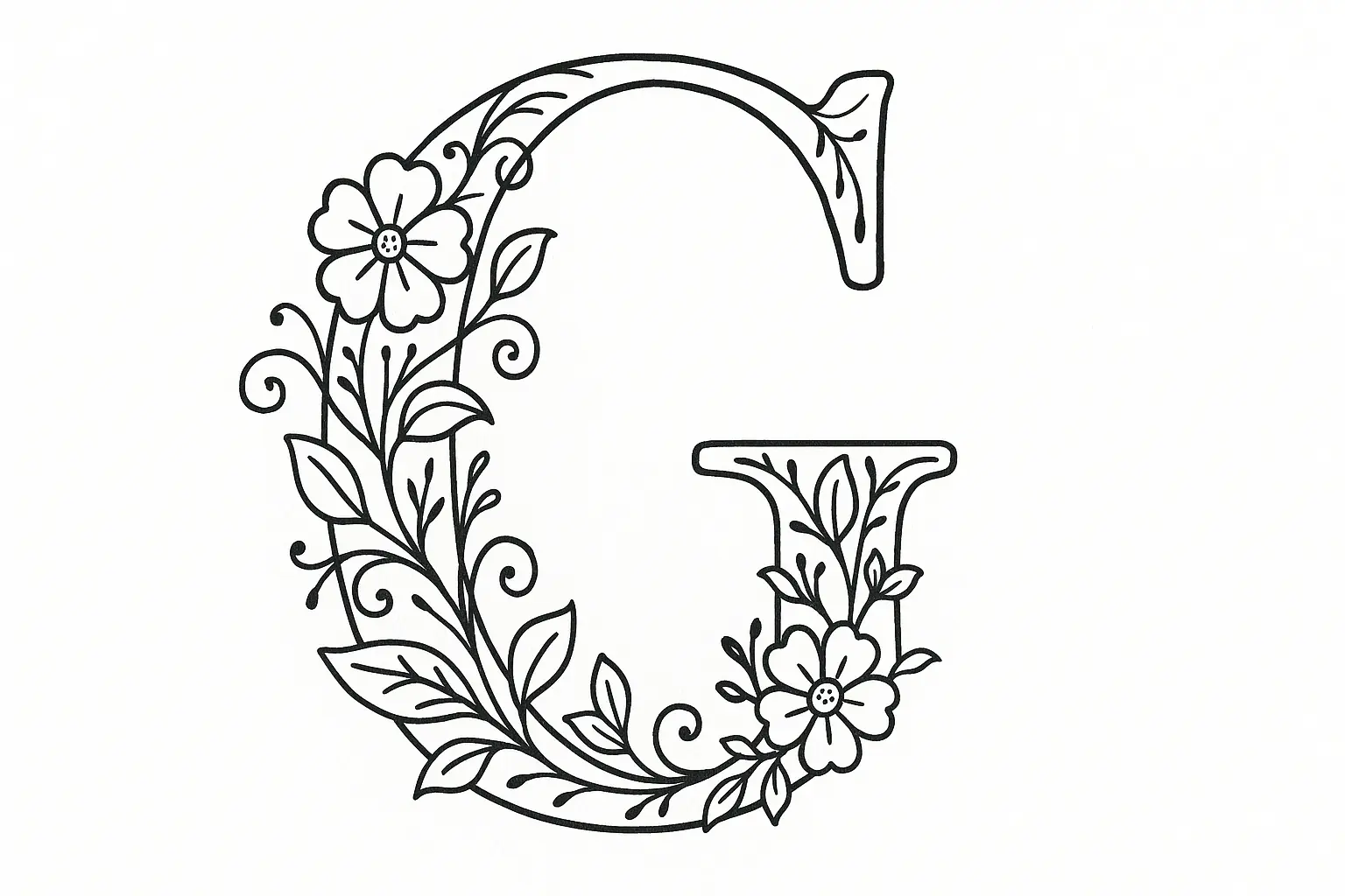 Letter G Coloring Page: Free PDF for Kids