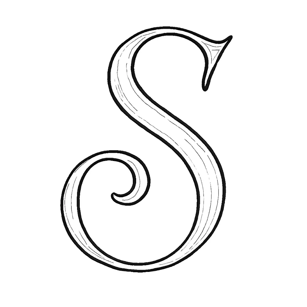 Letter S Template – Ideal for Kids & Alphabet Learning