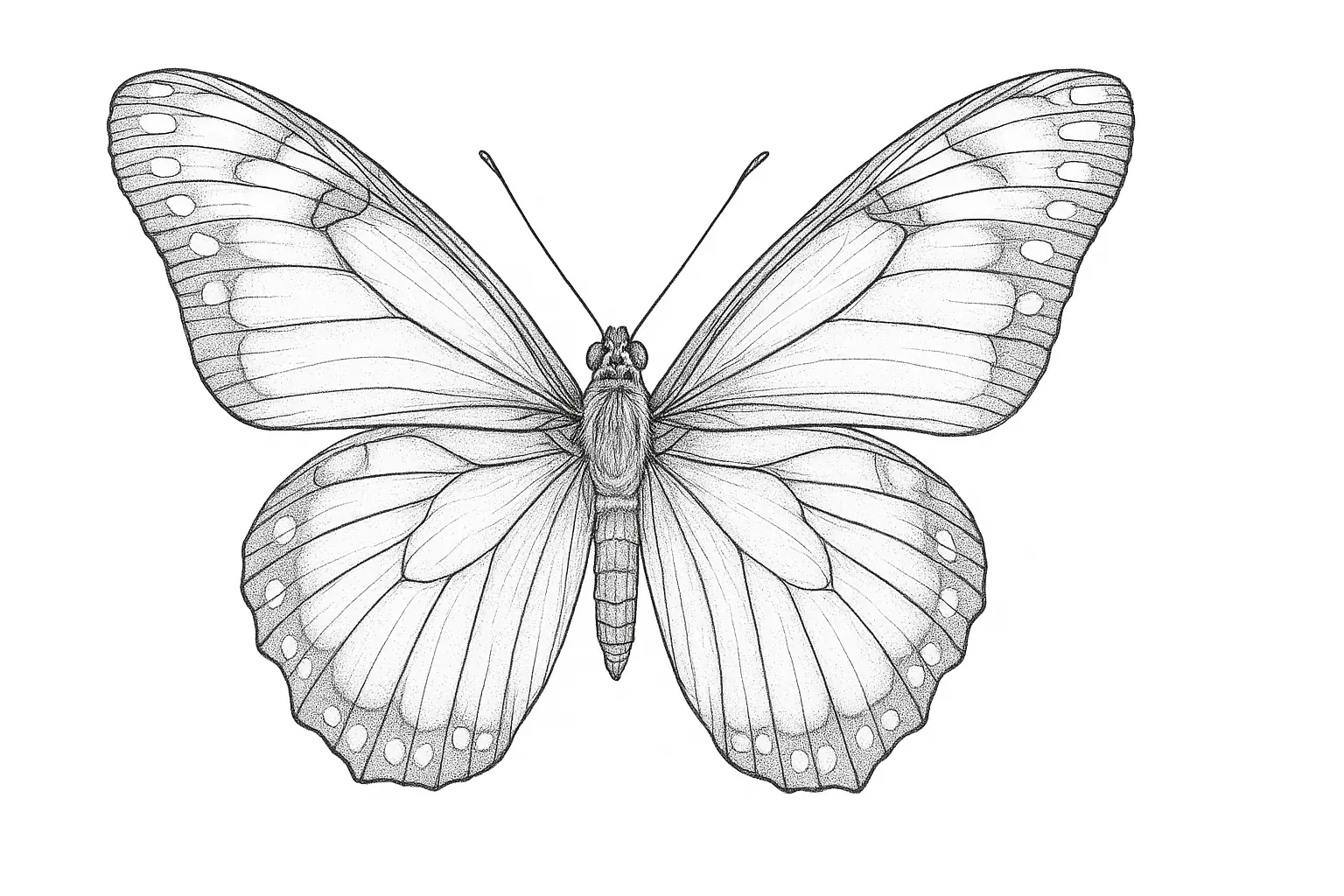 Symmetrical Butterfly – Coloring Page for Kids & School