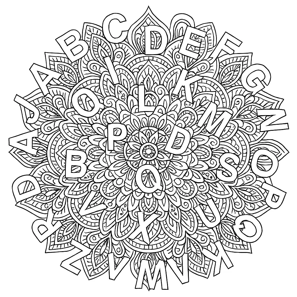 Creative Letter Coloring