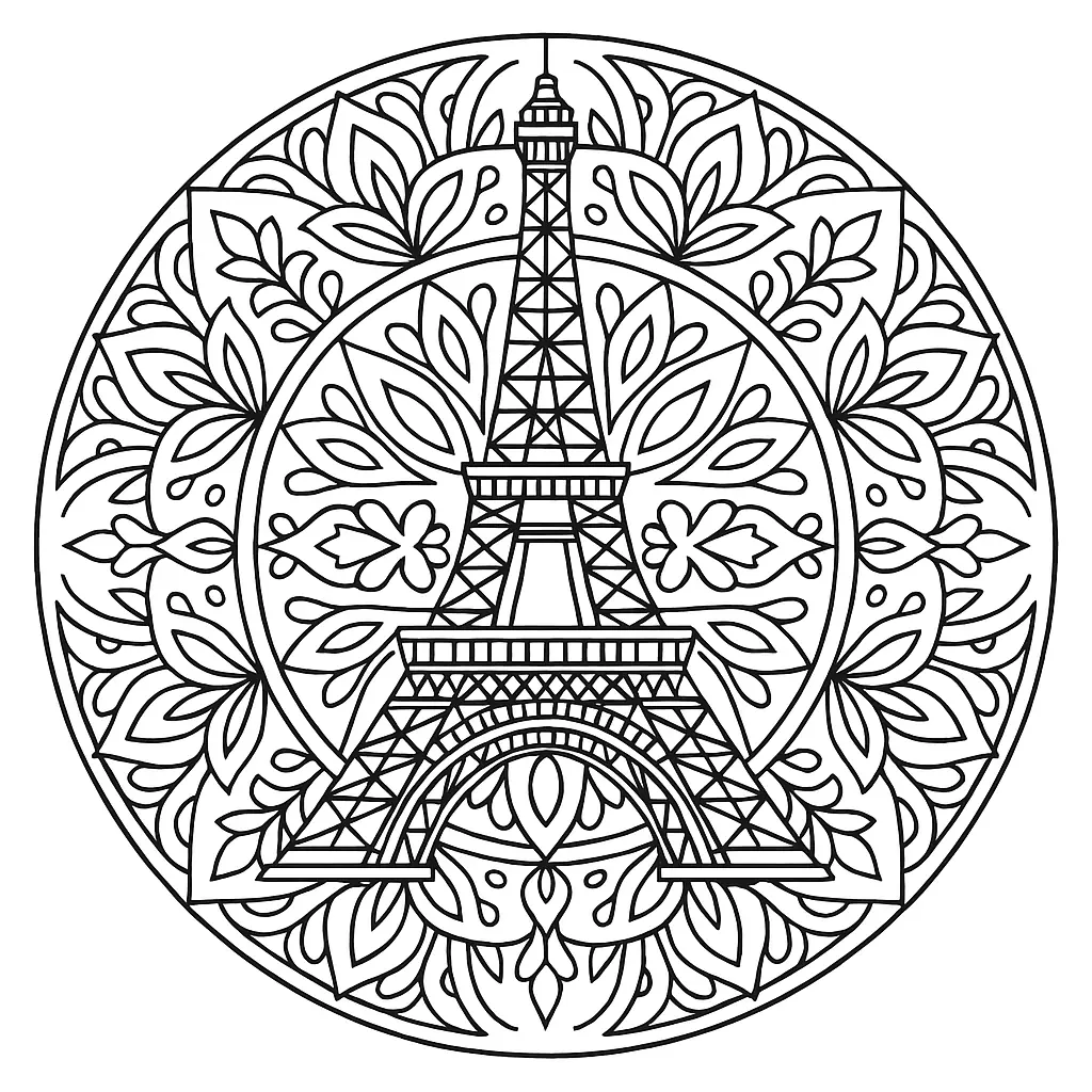 Eiffel Tower Template for Printing
