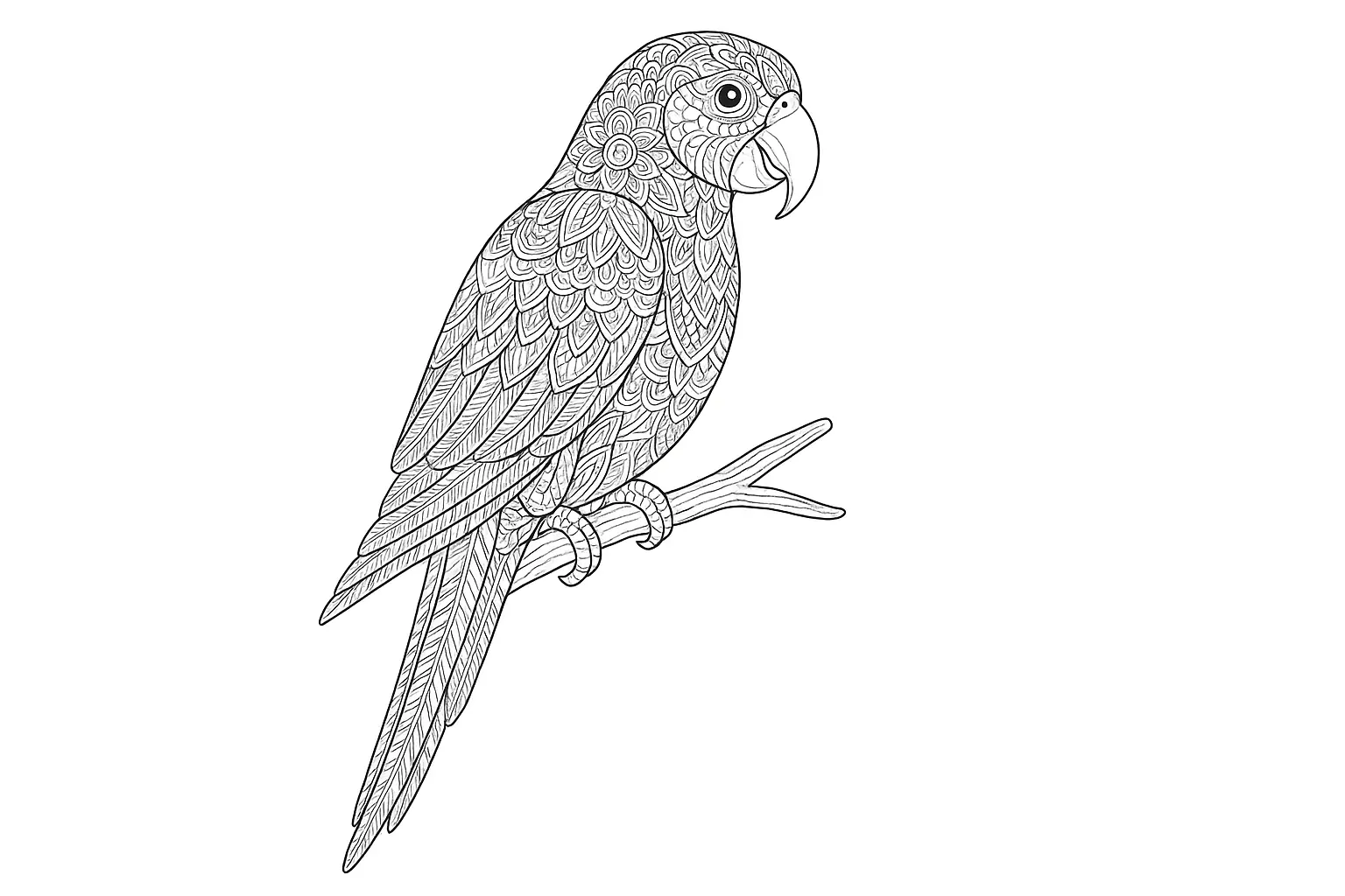 Parrot in Mandala Style for Free