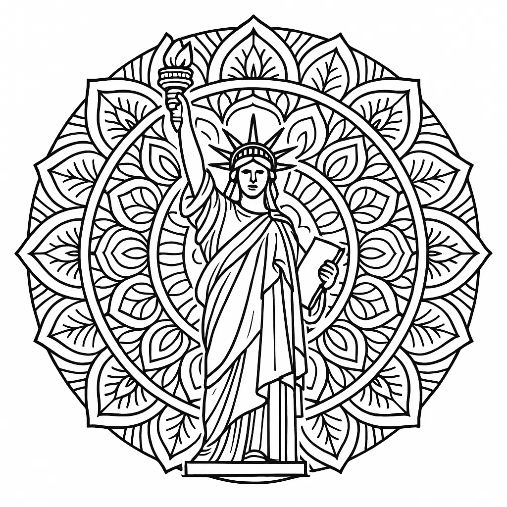 Statue of Liberty Coloring Page