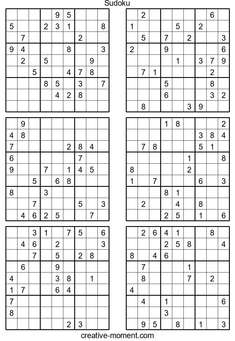 Crack the Toughest Sudoku: Free PDFs to Print and Solve