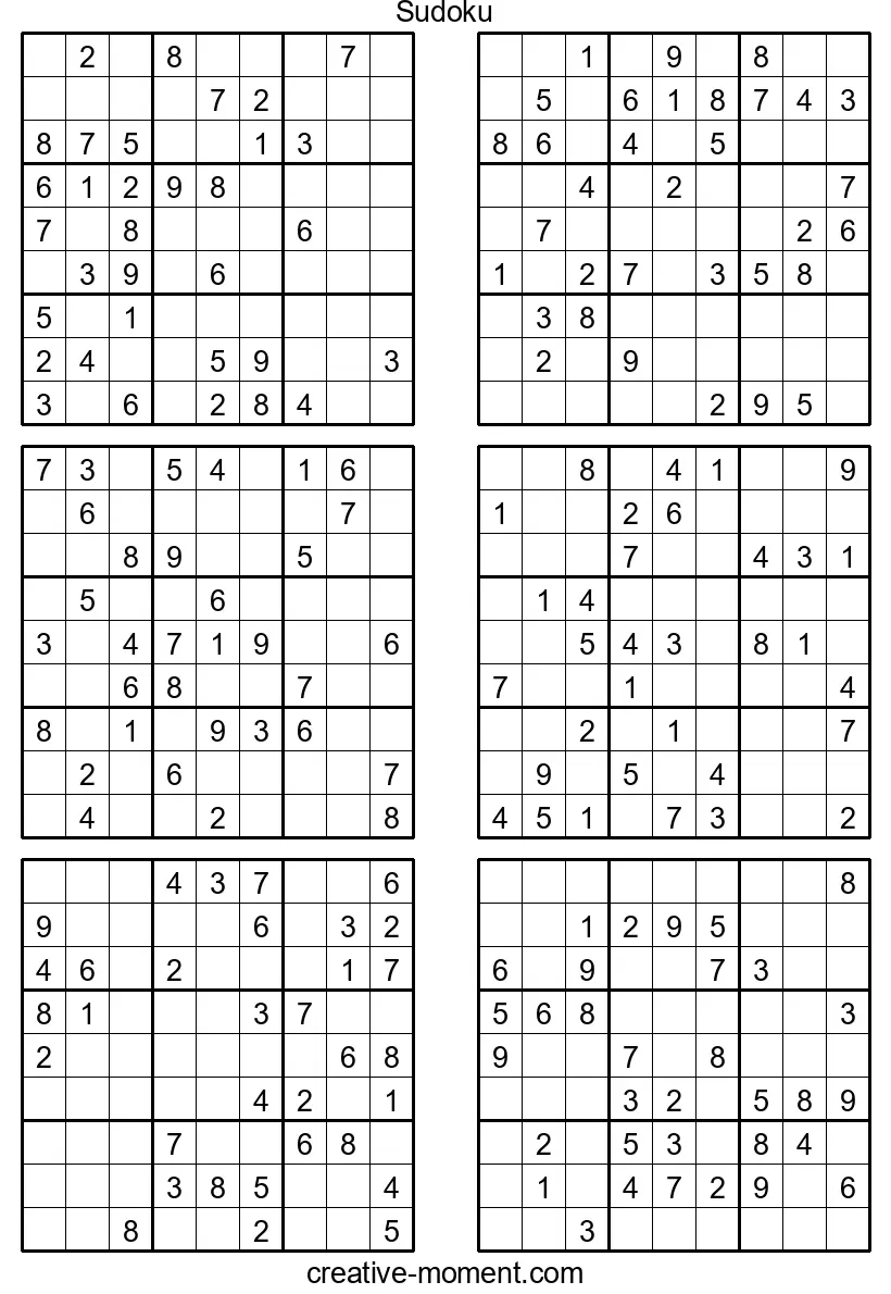 Discover New Challenges with Medium Sudoku: Free to Print