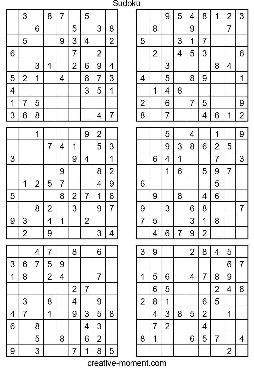 Easy Sudoku Puzzles for Beginners: Play Online and Print for Free