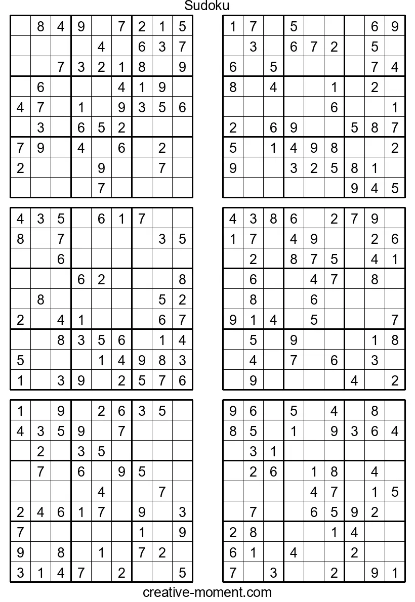 Find Your Sudoku Joy: Free Easy Puzzles Online and to Print