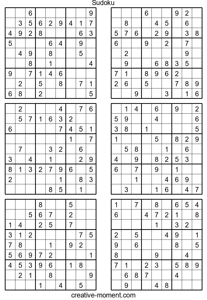 Free Easy Sudoku Puzzles: Perfect for Kids and Available Online as PDF