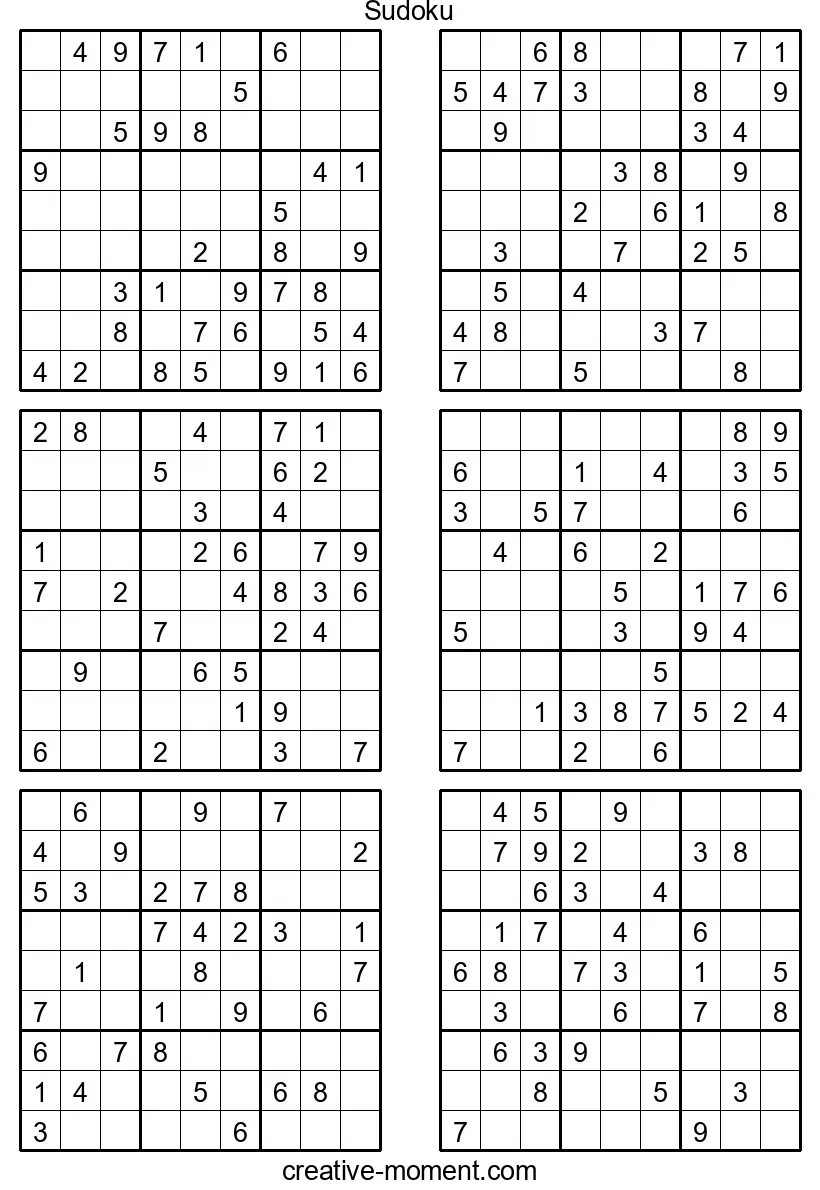 Medium-Level Sudoku: Improve Your Skills with Our Free Puzzles