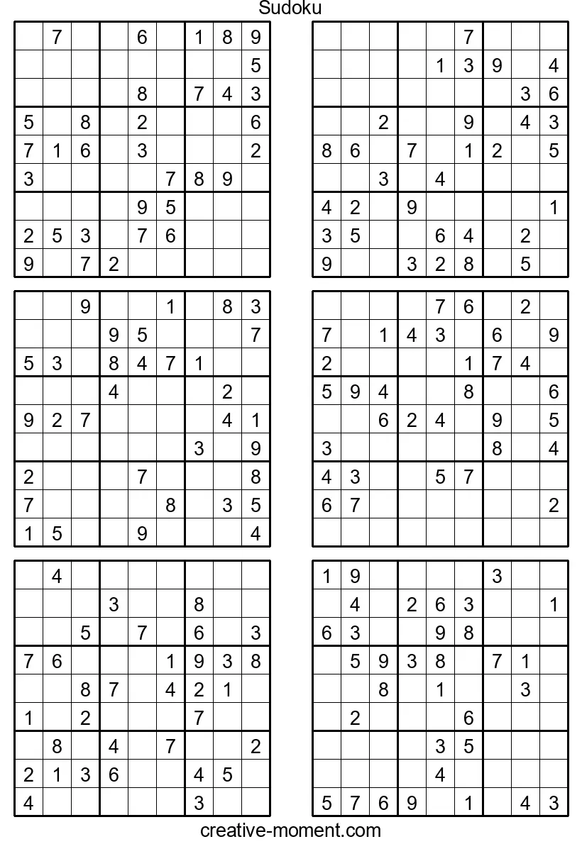 Medium Sudoku Puzzles Await You: Play and Print for Free