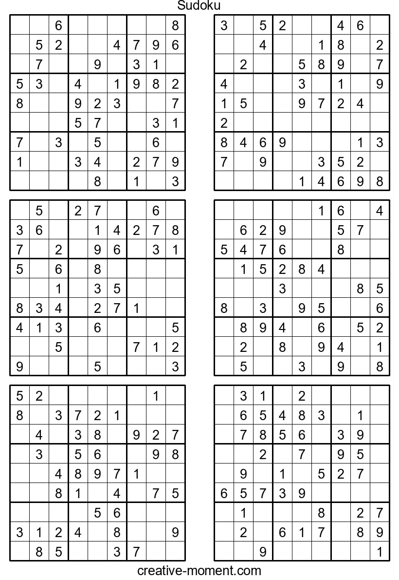 Simply Play Sudoku: Free Easy Puzzles to Print