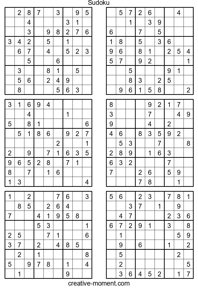 Sudoku Easily Solved: Free Puzzles to Print and Play