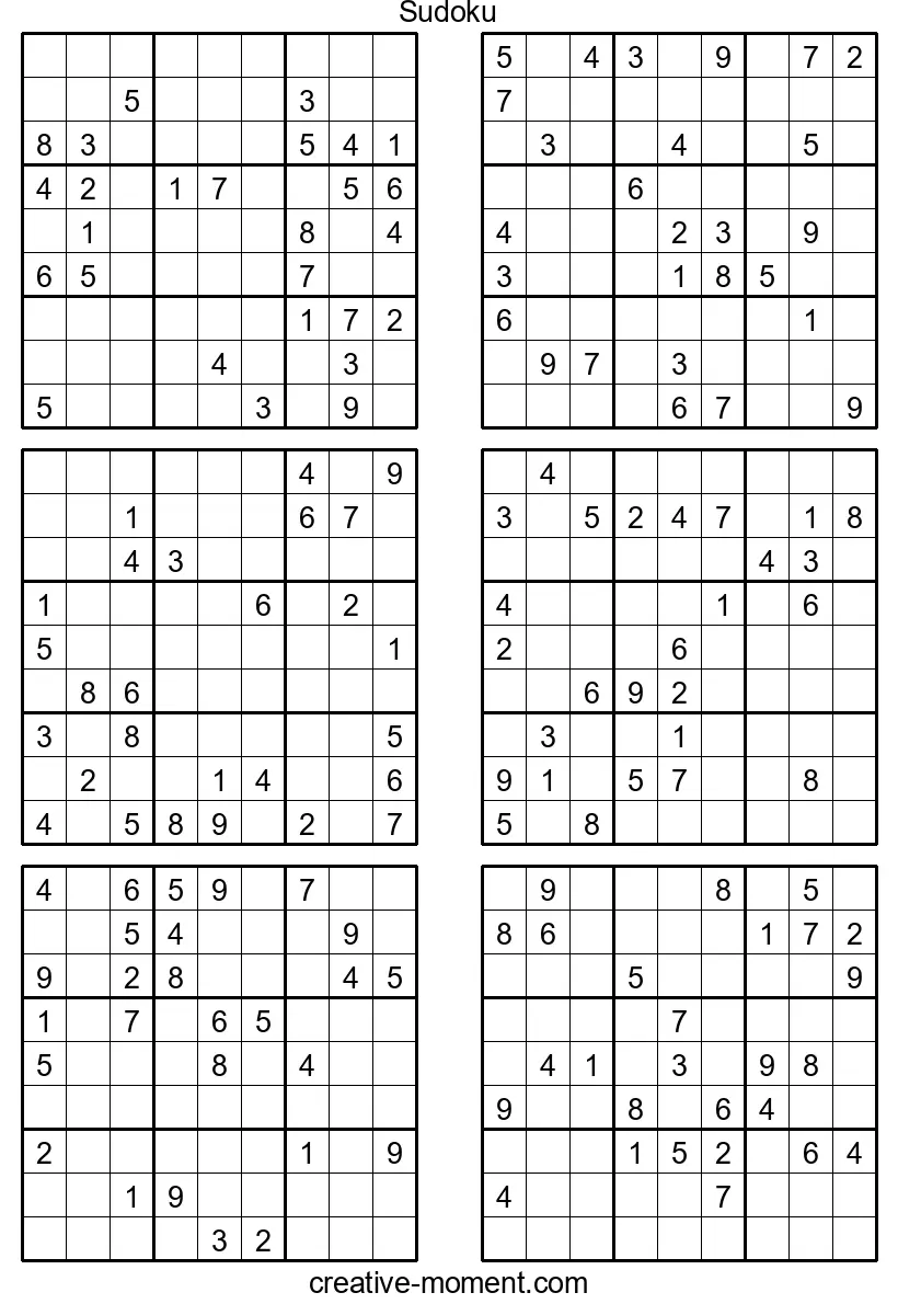 Sudoku for Puzzle Enthusiasts: Print Difficult Puzzles for Free Online