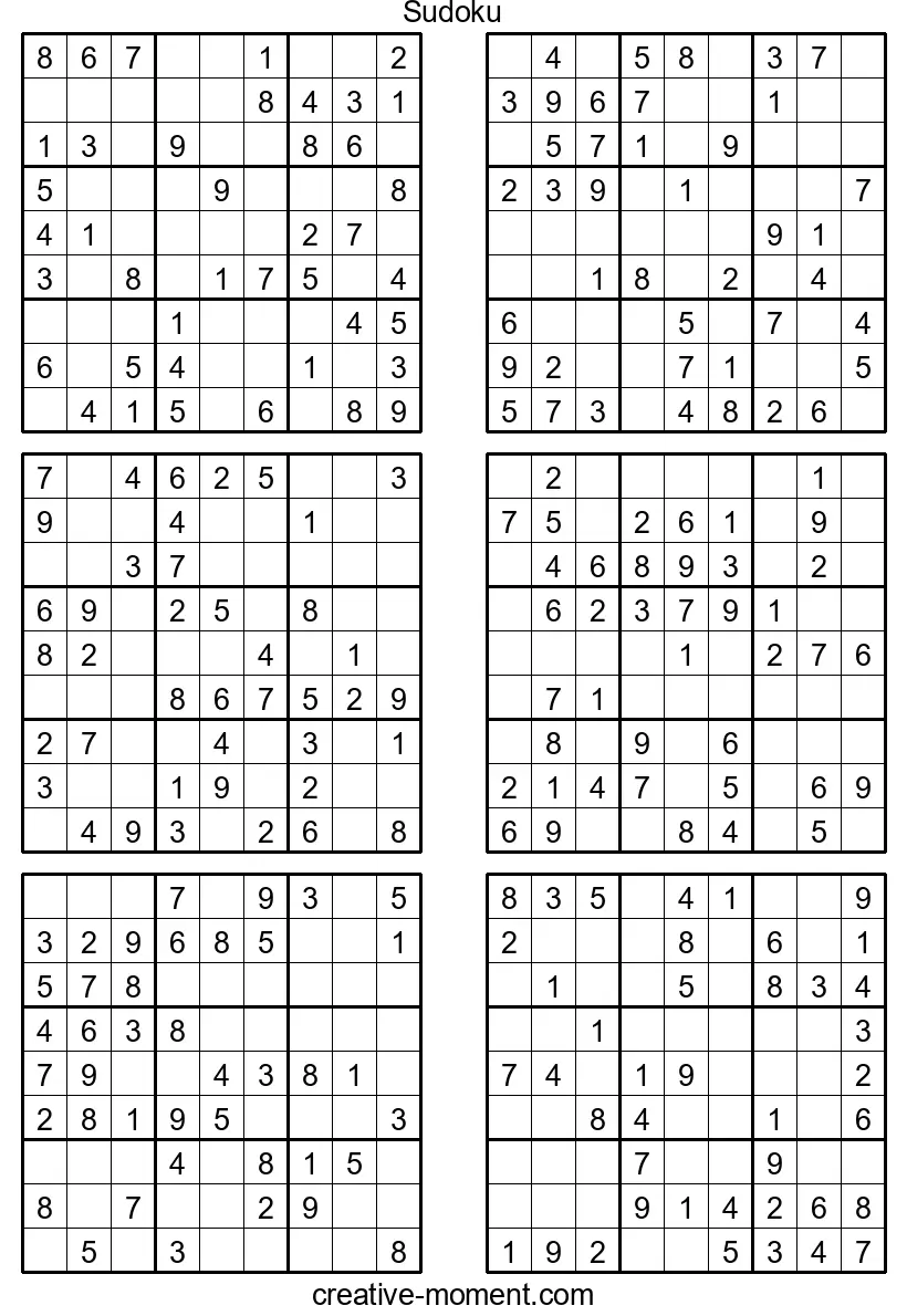 Sudoku for Starters: Play Easy Puzzles Online and Print for Free