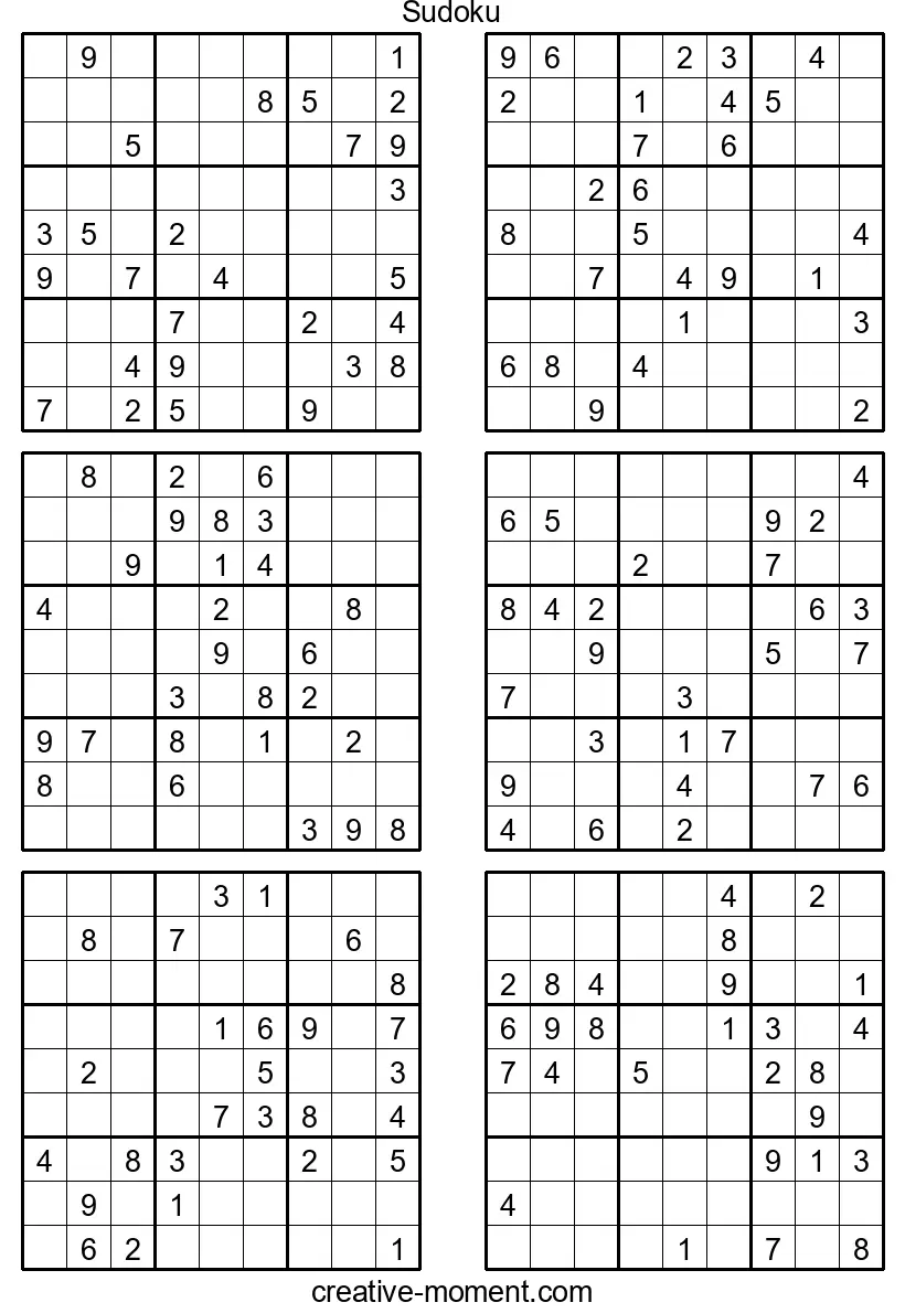 Sudoku Intensive Training: Print Difficult and Very Difficult Puzzles