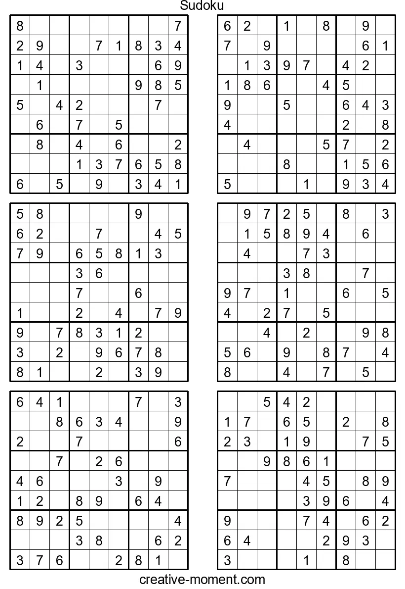 Sudoku Made Easy: Ideal Beginner Puzzles for Kids to Print for Free